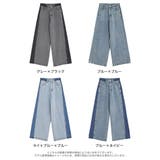 コットンデニムパネルワイドパンツ | Re:EDIT | 詳細画像18