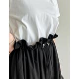 [低身長サイズ有]異素材ドッキング裾バルーンドロストワンピース | Re:EDIT | 詳細画像12 