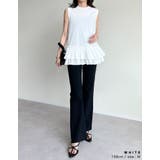 ブロード切り替えペプラムタンクトップ | Re:EDIT | 詳細画像6 