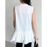 ブロード切り替えペプラムタンクトップ | Re:EDIT | 詳細画像7 