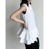 ブロード切り替えペプラムタンクトップ | Re:EDIT | 詳細画像9 