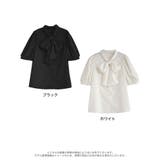 ブロード半袖ボウタイブラウス | Re:EDIT | 詳細画像14