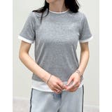 レイヤード風シアースムース半袖トップス | Re:EDIT | 詳細画像26