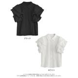 ジョーゼットフリルスリーブ半袖ブラウス | Re:EDIT | 詳細画像17