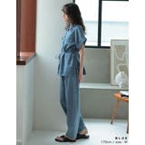 リネンライクタックバレルレッグパンツ | Re:EDIT | 詳細画像17