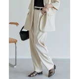 リネンライクタックバレルレッグパンツ | Re:EDIT | 詳細画像4