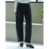 リネンライクタックバレルレッグパンツ | Re:EDIT | 詳細画像24