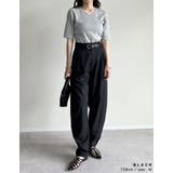 リネンライクタックバレルレッグパンツ | Re:EDIT | 詳細画像28