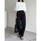 リネンライクタックバレルレッグパンツ | Re:EDIT | 詳細画像30