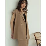 リネンライク金ボタンテーラードジレベスト | Re:EDIT | 詳細画像23