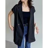 リネンライク金ボタンテーラードジレベスト | Re:EDIT | 詳細画像35