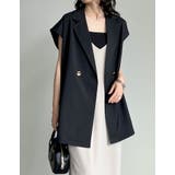 リネンライク金ボタンテーラードジレベスト | Re:EDIT | 詳細画像40