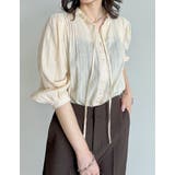 [2025 SUMMER COLLECTION]コットンシアーストライプブラウス | Re:EDIT | 詳細画像4 