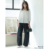 [2025 SUMMER COLLECTION]コットンシアーストライプブラウス | Re:EDIT | 詳細画像6 