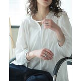 [2025 SUMMER COLLECTION]コットンシアーストライプブラウス | Re:EDIT | 詳細画像9 