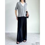 リブニット配色レイヤード風半袖カーディガン | Re:EDIT | 詳細画像12