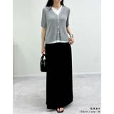 リブニット配色レイヤード風半袖カーディガン | Re:EDIT | 詳細画像33