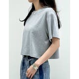 [2025 SUMMER COLLECTION]セミクロップド半袖Tシャツ | Re:EDIT | 詳細画像26 