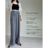 [低身長/高身長サイズ有]リネンライクダブルウエストスラックス | Re:EDIT | 詳細画像5 