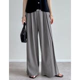 グレー(503) | タックプリーツワイドパンツ | Re:EDIT