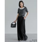 タックプリーツワイドパンツ | Re:EDIT | 詳細画像9