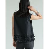 ブロード裾フリルノースリーブブラウス | Re:EDIT | 詳細画像12