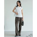 ブロード裾フリルノースリーブブラウス | Re:EDIT | 詳細画像6