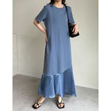 [接触冷感][低身長サイズ有]冷感マシュマロカットソー切り替えワンピース | Re:EDIT | 詳細画像13 