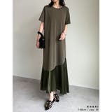 [接触冷感][低身長サイズ有]冷感マシュマロカットソー切り替えワンピース | Re:EDIT | 詳細画像15 