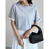 [2025 SUMMER COLLECTION][接触冷感]配色スリーブ半袖ロゴ… | Re:EDIT | 詳細画像4 