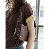 フェイクレザースタッズ付きショルダーバッグ | Re:EDIT | 詳細画像4