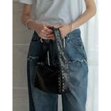 フェイクレザースタッズ付きショルダーバッグ | Re:EDIT | 詳細画像7