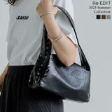 フェイクレザースタッズ付きショルダーバッグ | Re:EDIT | 詳細画像1