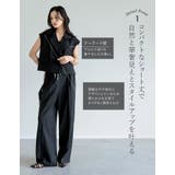 ストレッチミックスツイルダブルボタンクロップドテーラードベスト | Re:EDIT | 詳細画像7