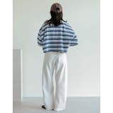 [2025 SUMMER COLLECTION]綿天竺マルチボーダーＴシャツ | Re:EDIT | 詳細画像12 