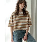 [2025 SUMMER COLLECTION]綿天竺マルチボーダーＴシャツ | Re:EDIT | 詳細画像2 