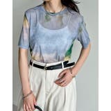 グレー(503) | タイダイ柄パワーメッシュTシャツ | Re:EDIT