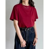 [接触冷感]コットンブレンドスムース天竺ベーシックTシャツ | Re:EDIT | 詳細画像25 
