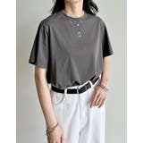 [接触冷感]コットンブレンドスムース天竺ベーシックTシャツ | Re:EDIT | 詳細画像34 
