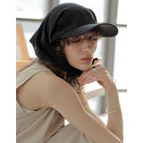 ブラック(501) | [2025 SUMMER COLLECTION]チェック柄バックリボンキャップ | Re:EDIT