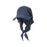 ネイビー(711) | [2025 SUMMER COLLECTION]チェック柄バックリボンキャップ | Re:EDIT