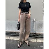 テレコリブドットボタンヘンリーネックTシャツ | Re:EDIT | 詳細画像23