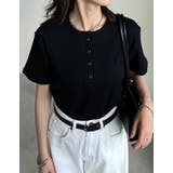 テレコリブドットボタンヘンリーネックTシャツ | Re:EDIT | 詳細画像28