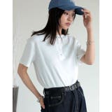 テレコリブドットボタンヘンリーネックTシャツ | Re:EDIT | 詳細画像32