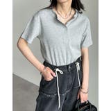 テレコリブドットボタンヘンリーネックTシャツ | Re:EDIT | 詳細画像33