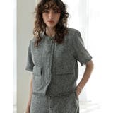 サマーツイード半袖ノーカラージャケット | Re:EDIT | 詳細画像2