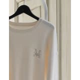 ワンポイント刺繍ロゴエンブレムニットトップス | Re:EDIT | 詳細画像12