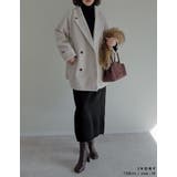 フェイクウールルーズシルエットダブルテーラードジャケット | Re:EDIT | 詳細画像15