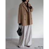 フェイクウールルーズシルエットダブルテーラードジャケット | Re:EDIT | 詳細画像17