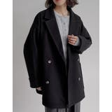 フェイクウールルーズシルエットダブルテーラードジャケット | Re:EDIT | 詳細画像6